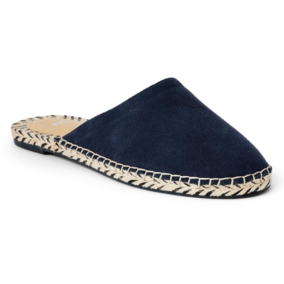 GAP Shoes - NEW Gap Blue Suede Espadrille Loafer Slide Sandals